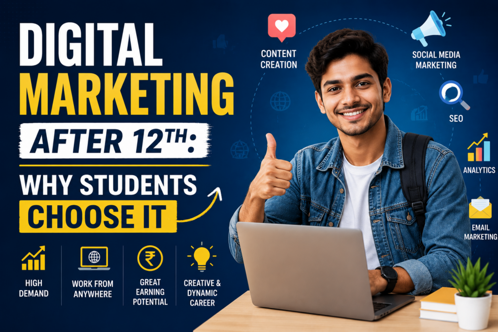 Digital Marketing After 12th: Why Students Choose It-vikash